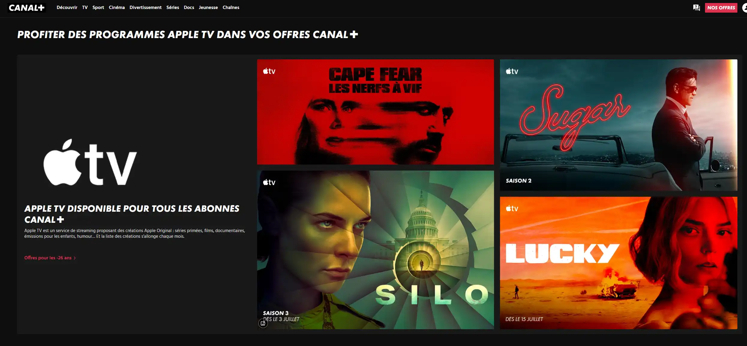 Apple TV inclus ou pas cher via Canal+