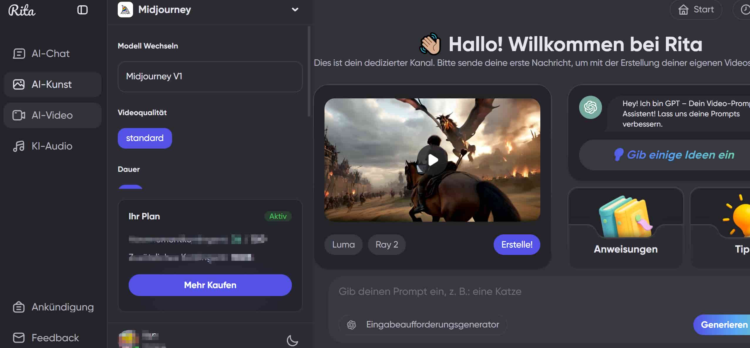 Wie erstellt man ein KI Video