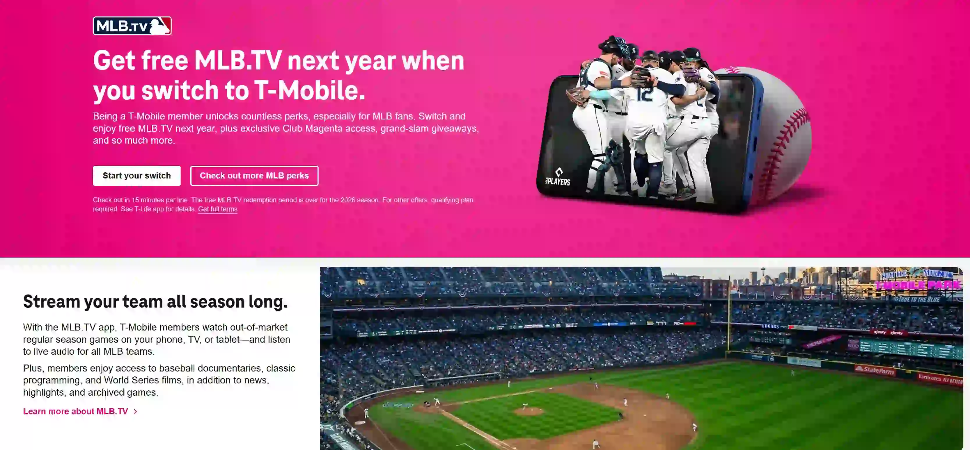 Get MLB.TV Free Through T-Mobile or Metro