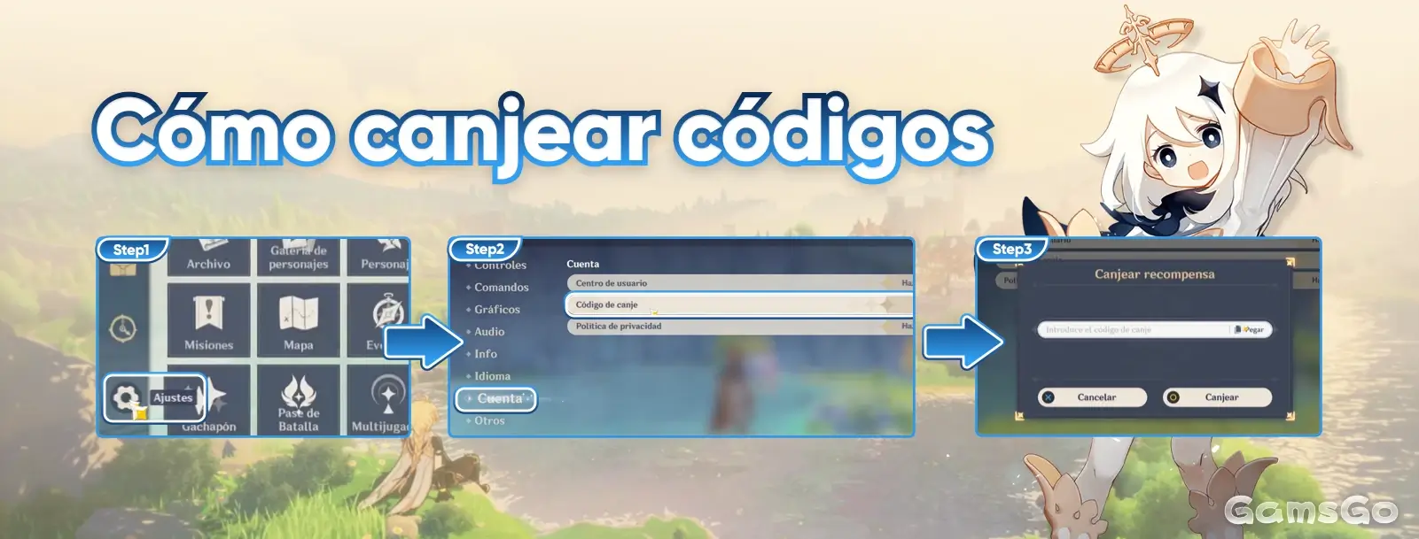 Cómo Canjear Códigos Genshin Impact