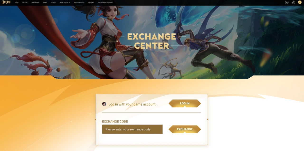 Redeem Honor of Kings Codes