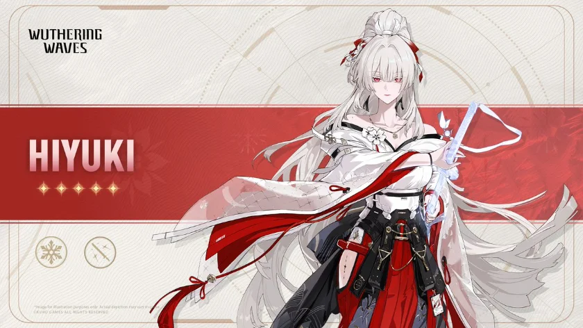 Wuthering Waves Hiyuki official character card