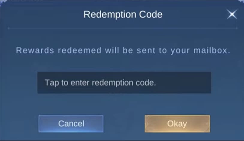 Redeem MLBB Codes method 2 step 2