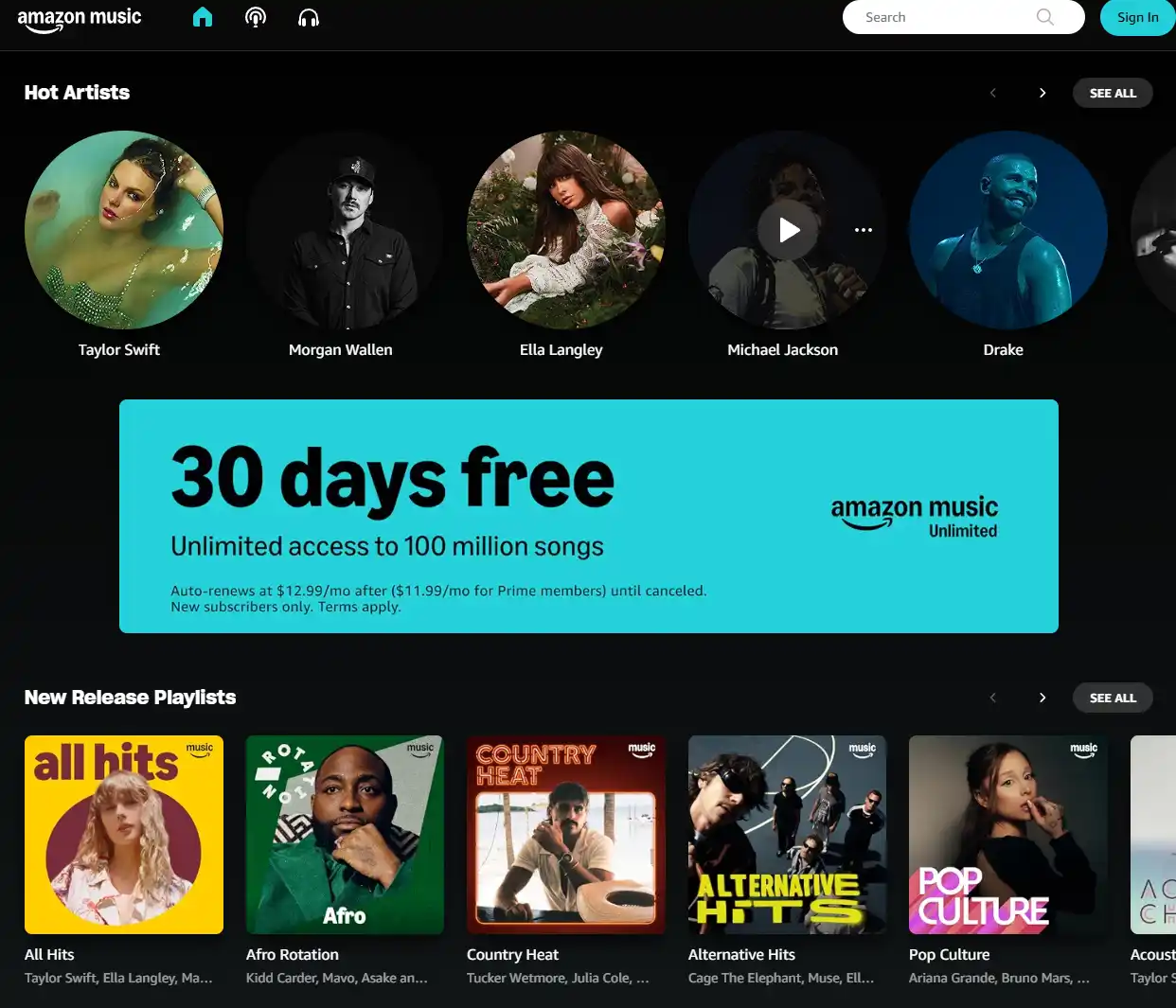 Amazon Music — Best Spotify Alternative for Prime & Alexa