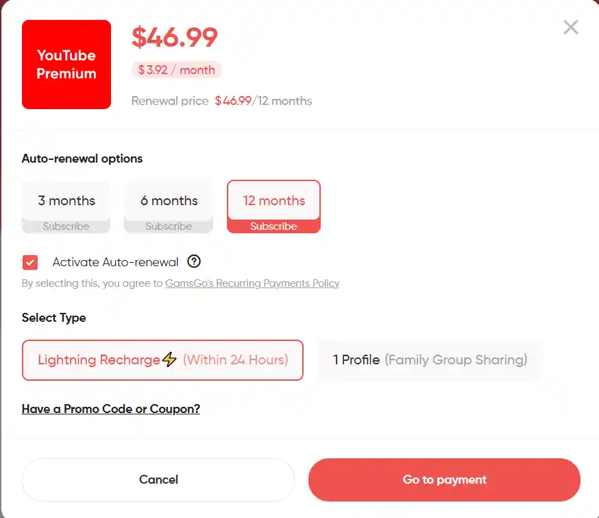 youtube premium family