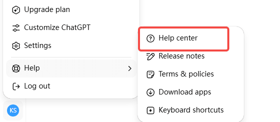 steps to contact openAI support