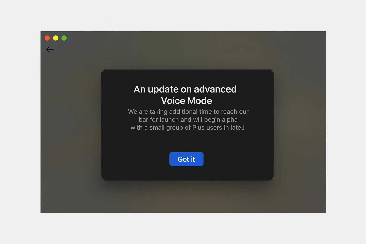 ChatGPT advanced voice mode