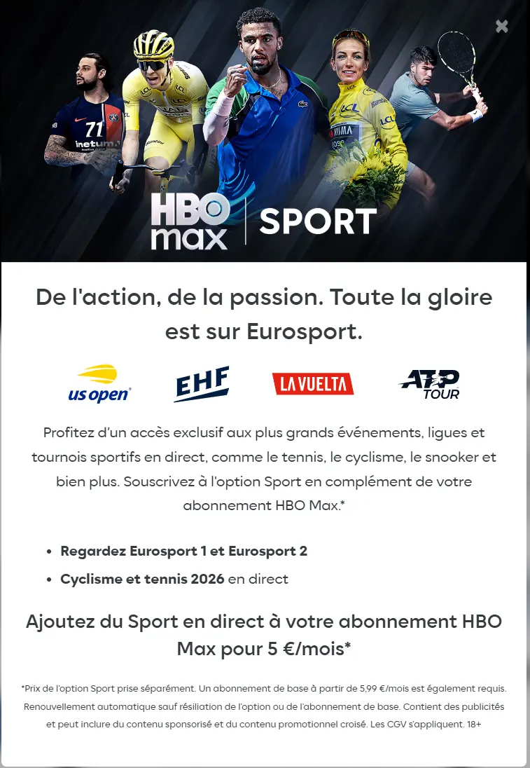 prix abonnement max option sport