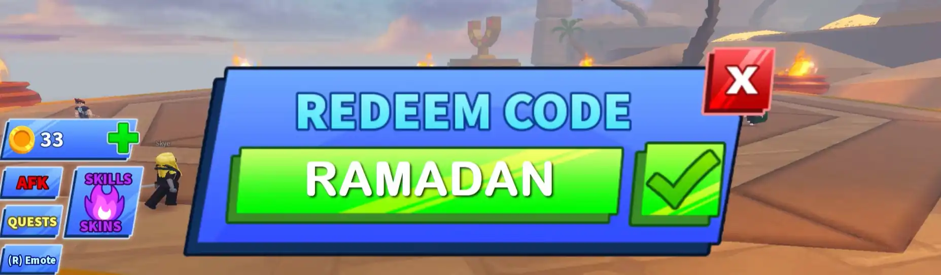 redeem blade ball codes step 3
