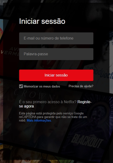 Passos sobre como compartilhar Netflix