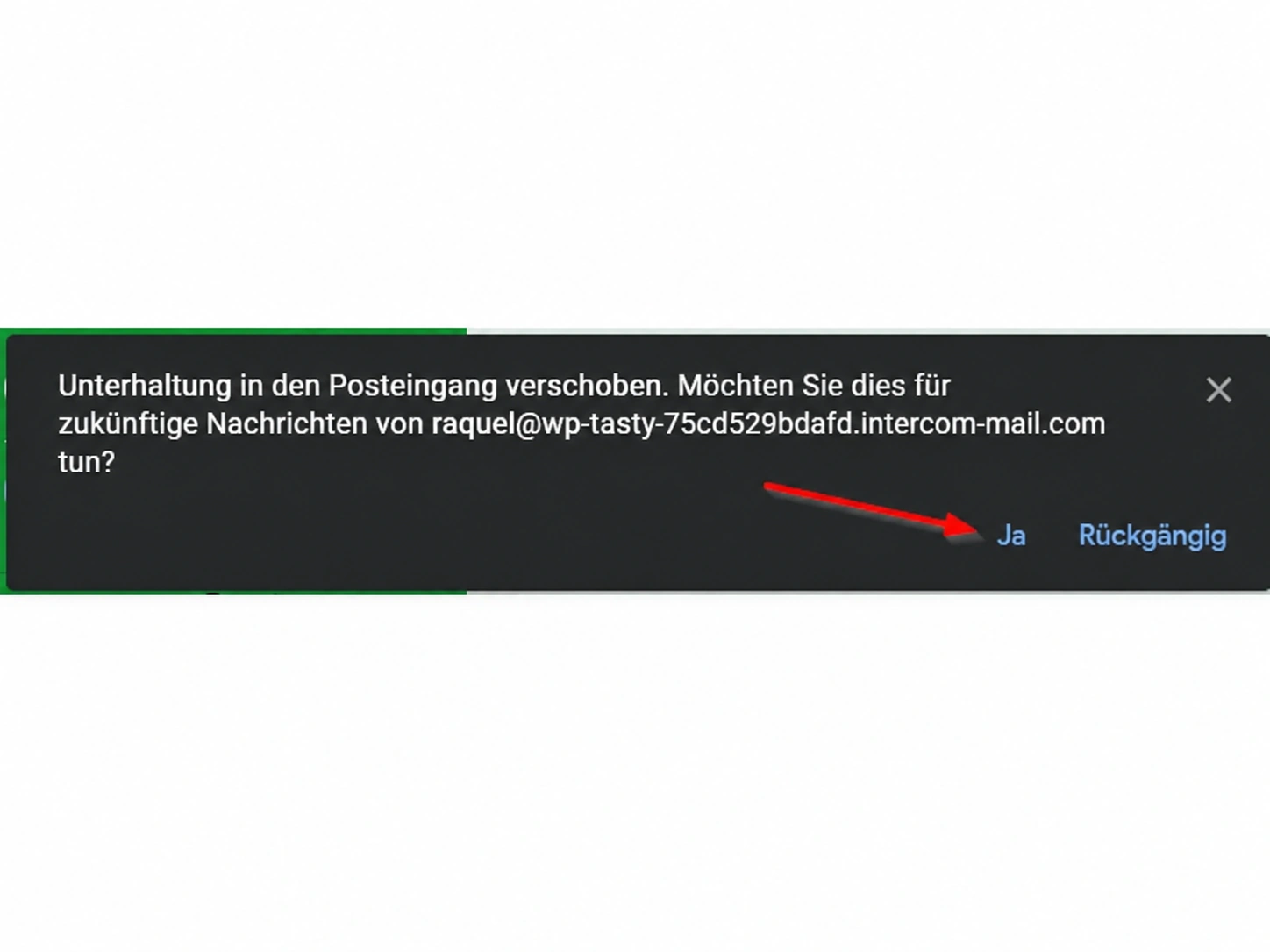 E-Mail in Gmail whitelisten