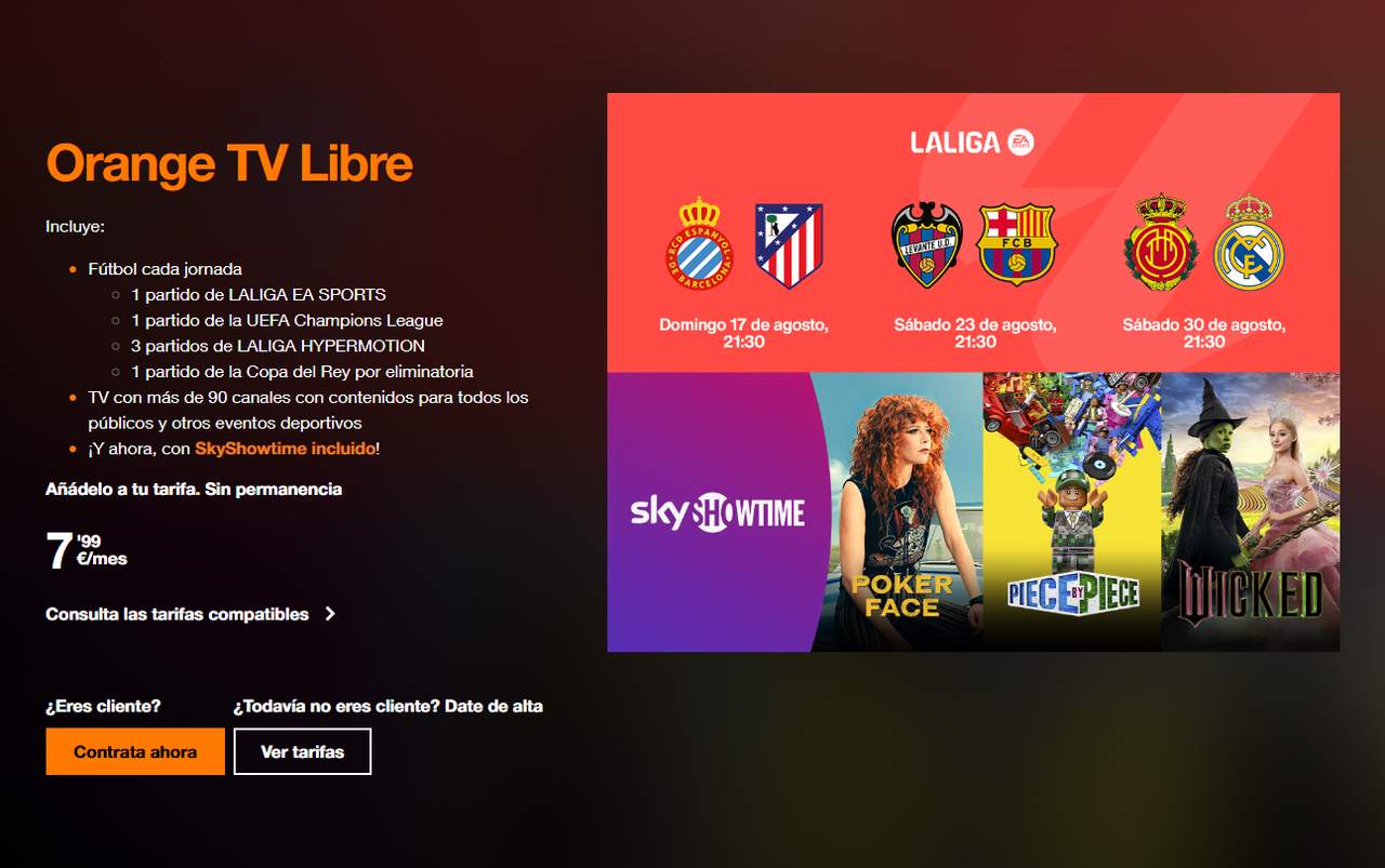 Orange que incluye Netflix