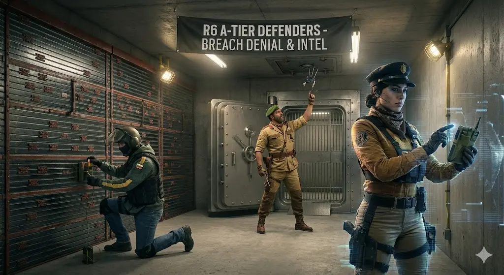 Anti-Hard Breach Roles Among R6 A-Tier Defenders