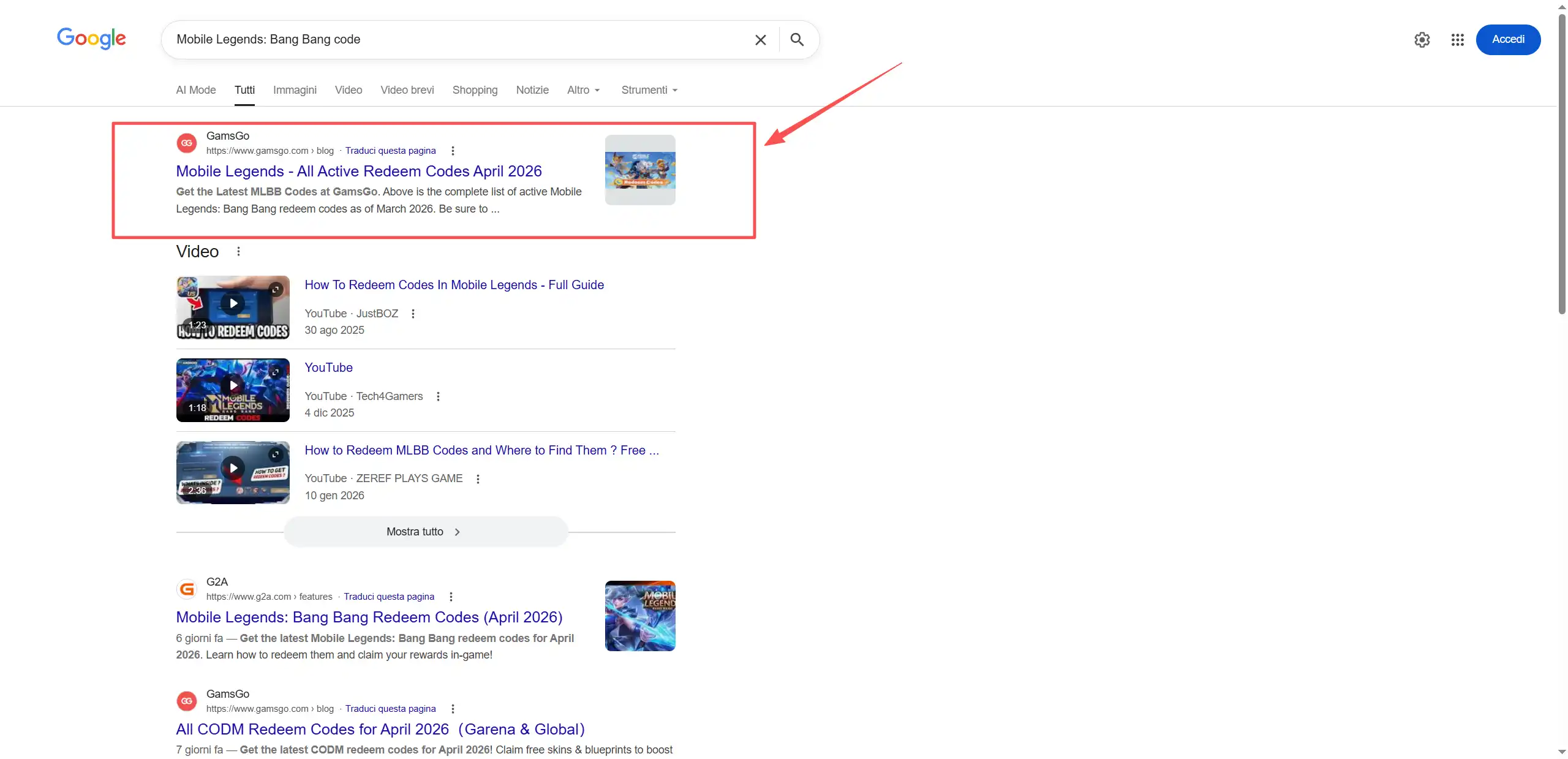 Redeem MLBB Codes step 2