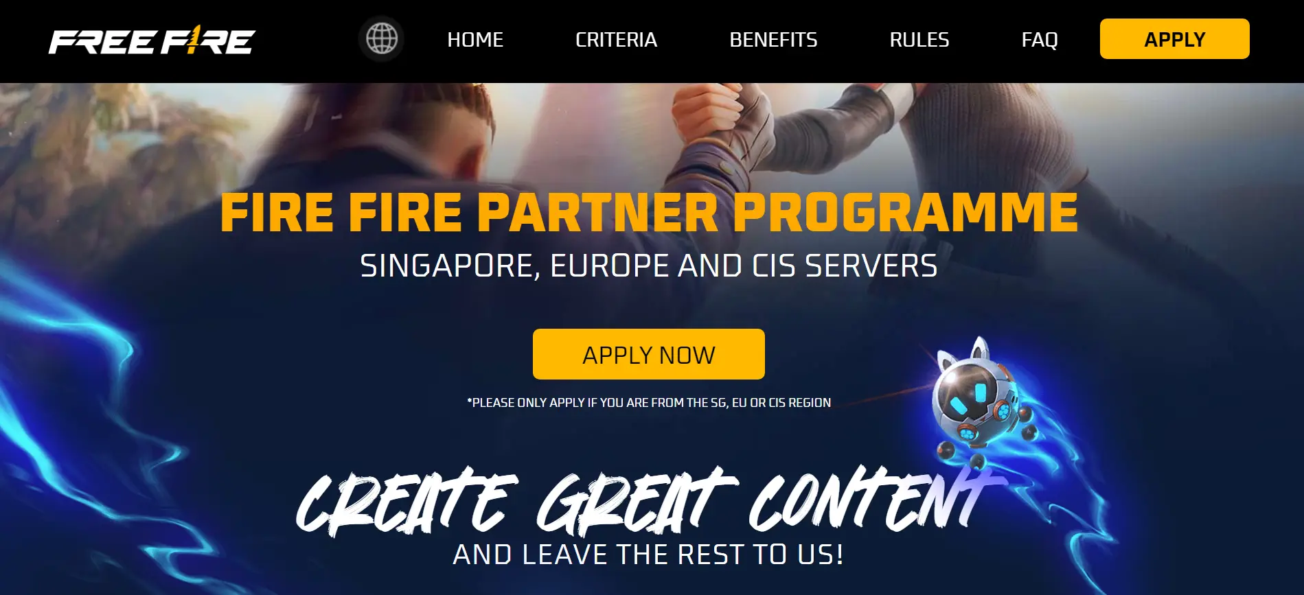How to join Free Fire Content Creator Partner Program