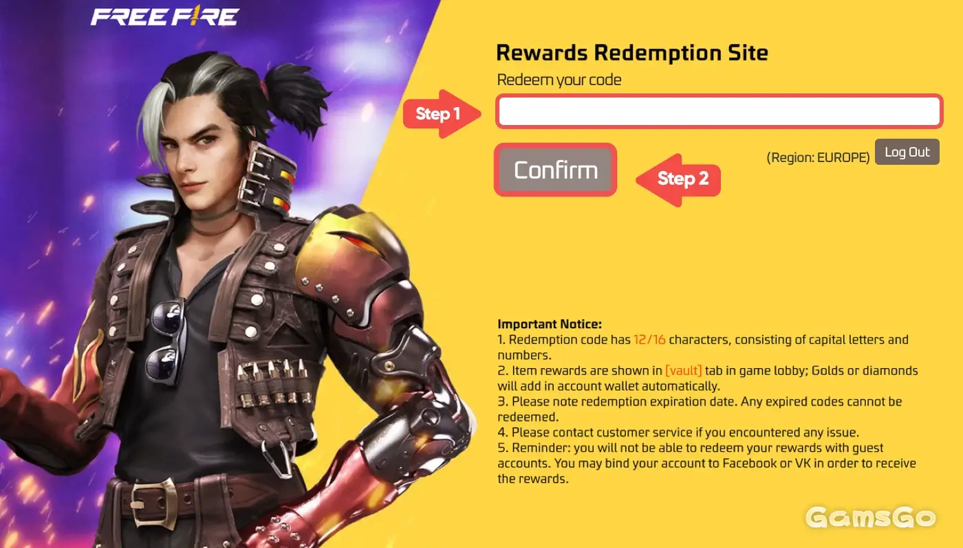 How to Redeem Codes in Free Fire