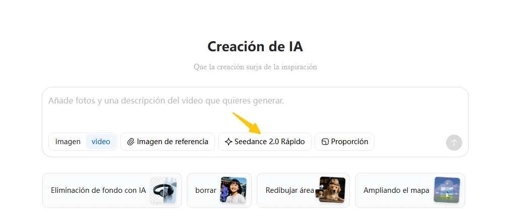 Cómo generar videos con Seedance 2.0 en Doubao