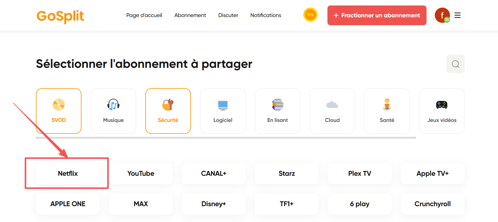netflix partage de compte