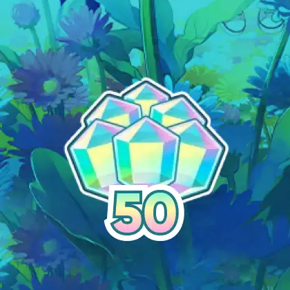 크리스탈 50개