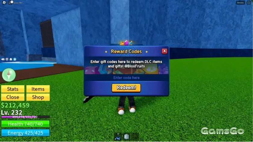 ¿Cómo canjear códigos en Blox Fruits