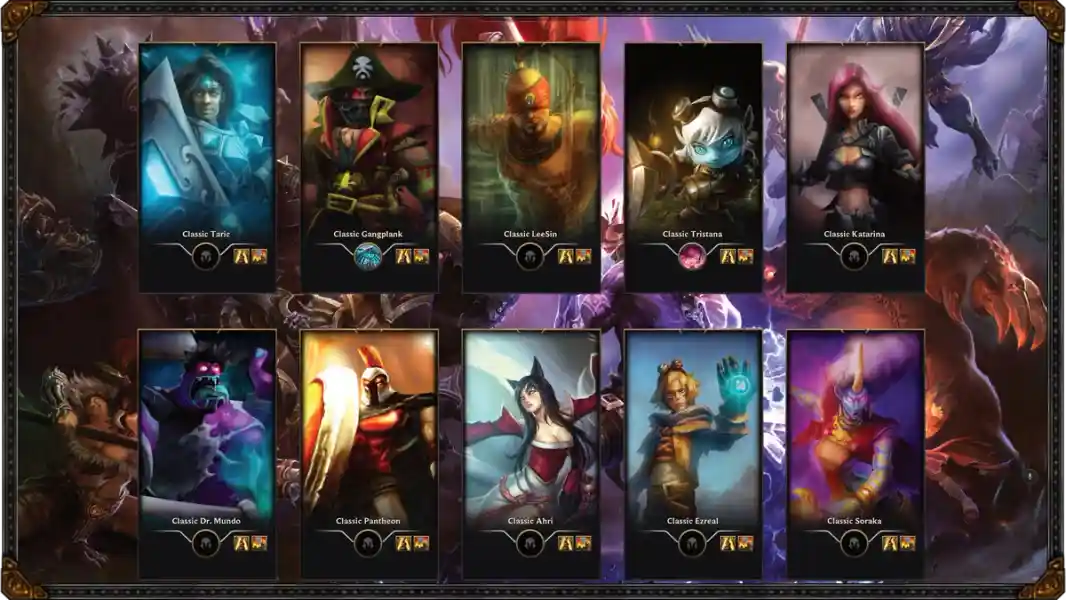 League of Legends Classic champions