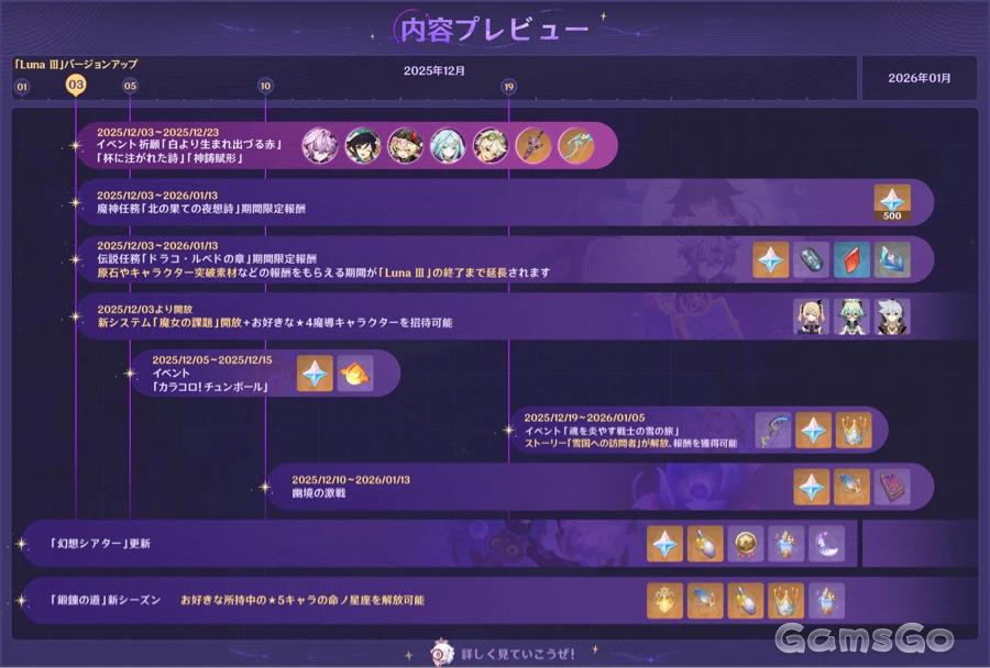 原神 最新イベント情報