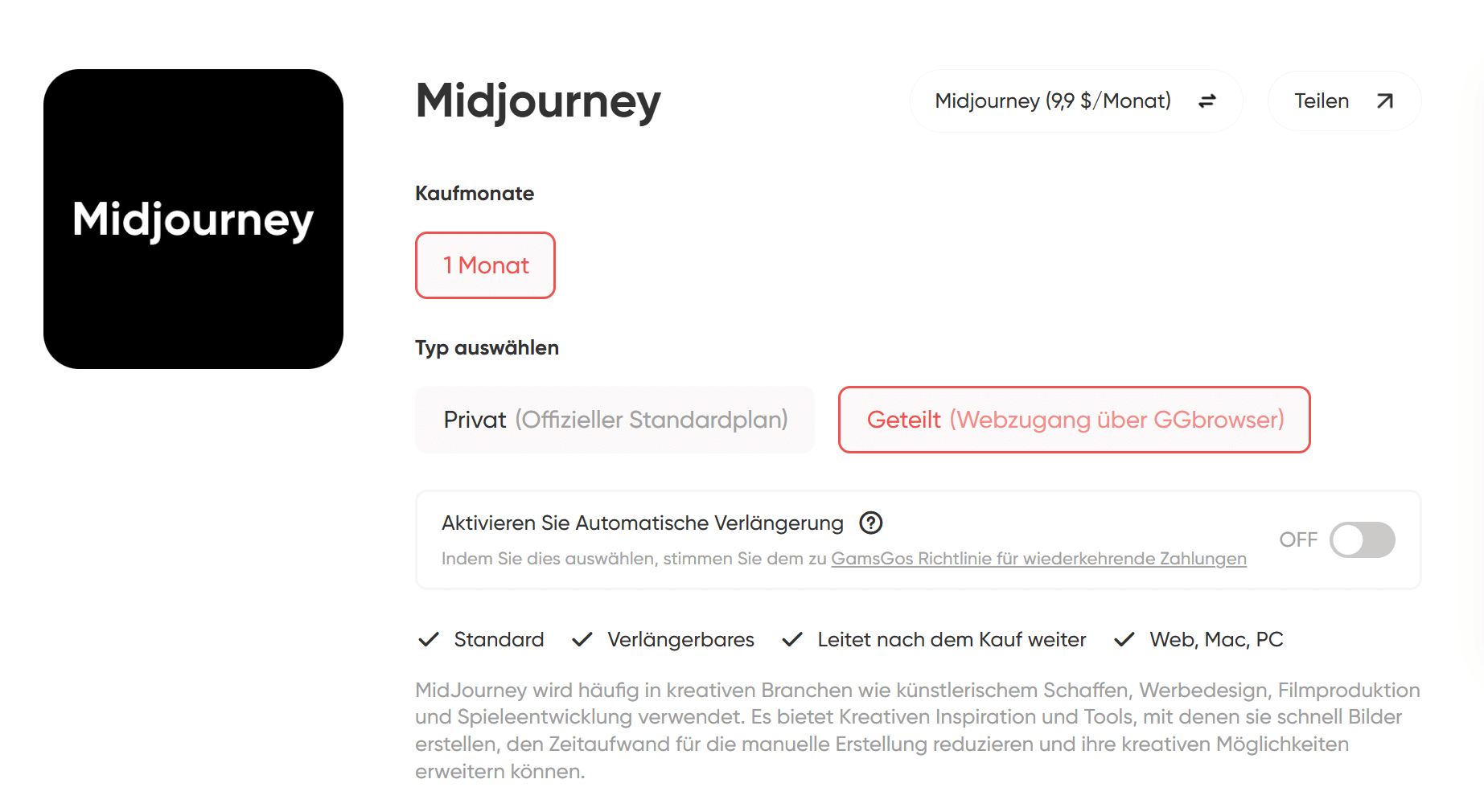 midjourney preise