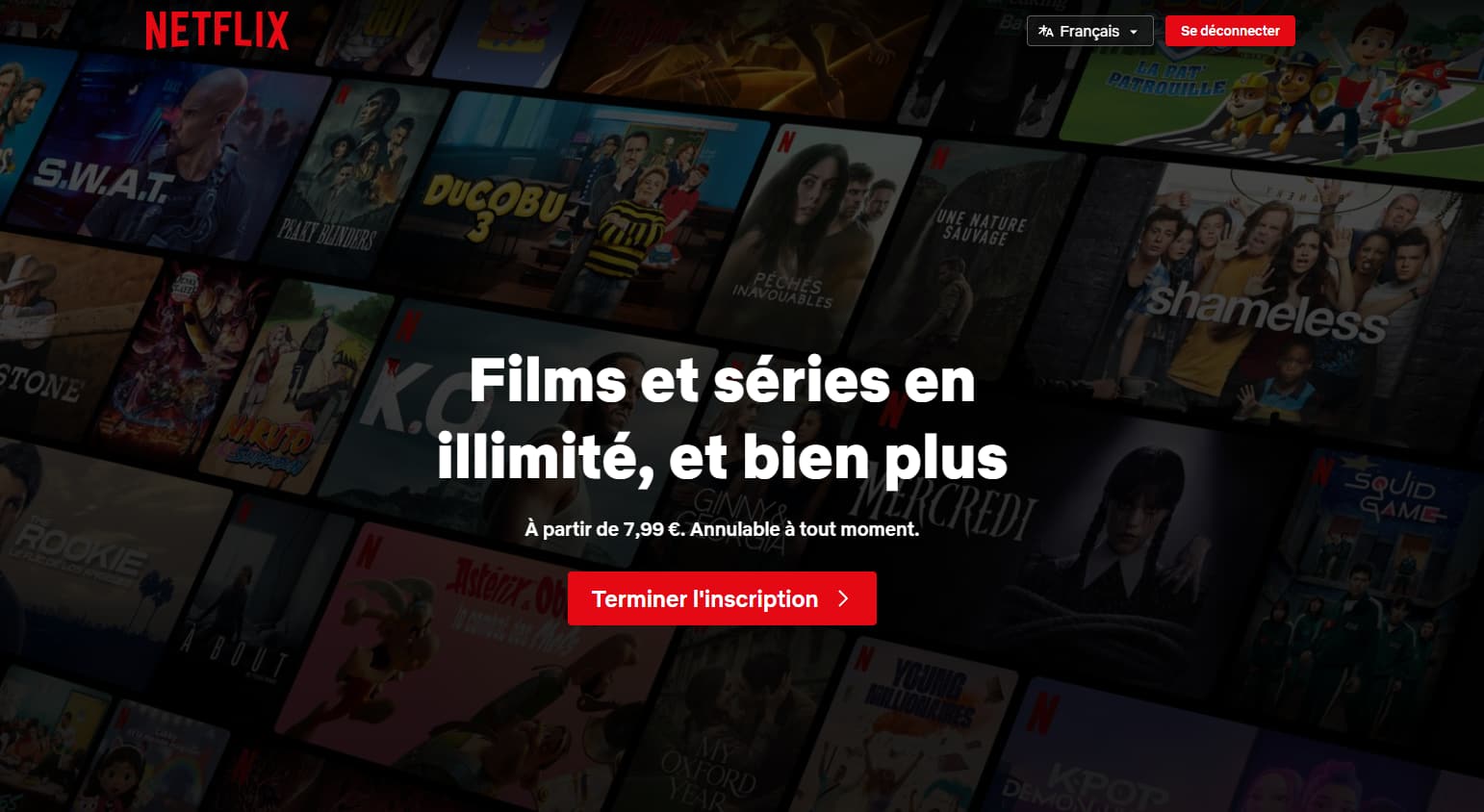 prix abonnement netflix