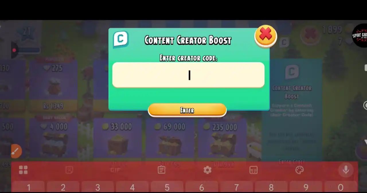 Redeem Hay Day Creator Codes step 3