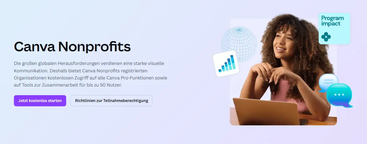 Canva Pro kostenlos für gemeinnützige Organisationen