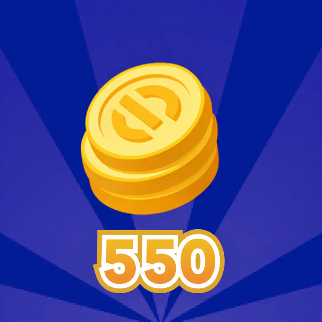550 Coins （4.79$）Free card draw on Android server
