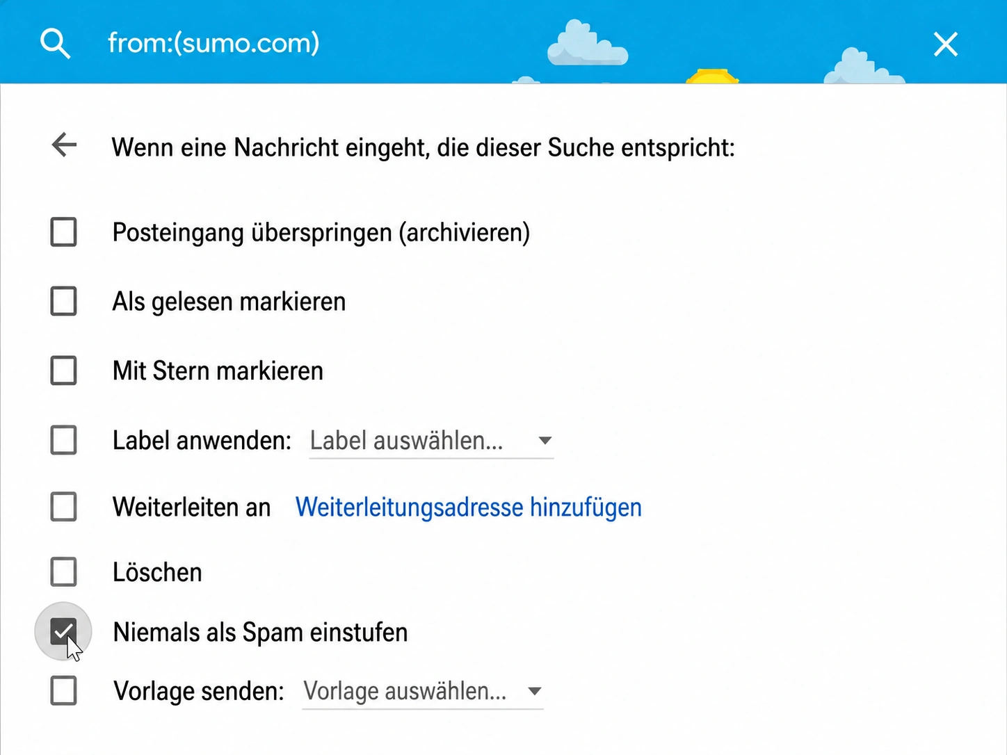 deine E-Mails in Gmail whitelisten