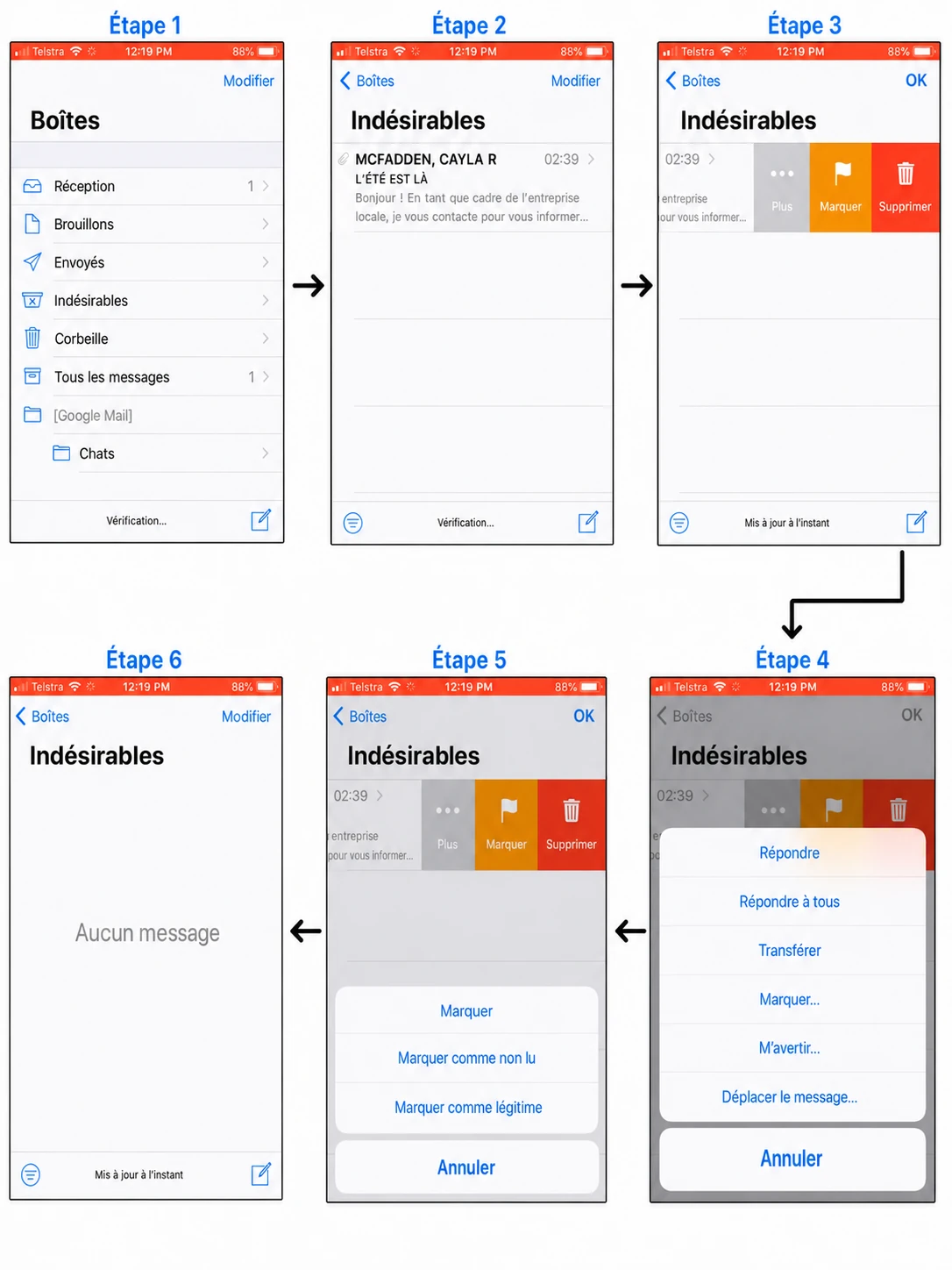 comment ajouter une adresse e-mail à la liste blanche dans Apple Mail