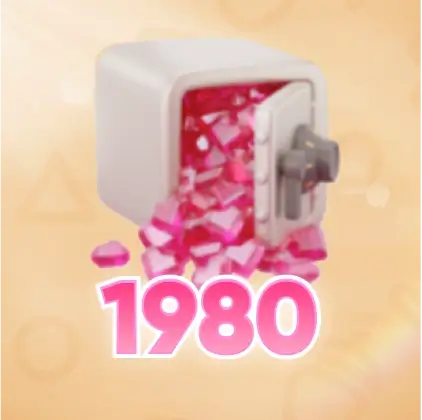 1980 + 150 Diamond Hearts