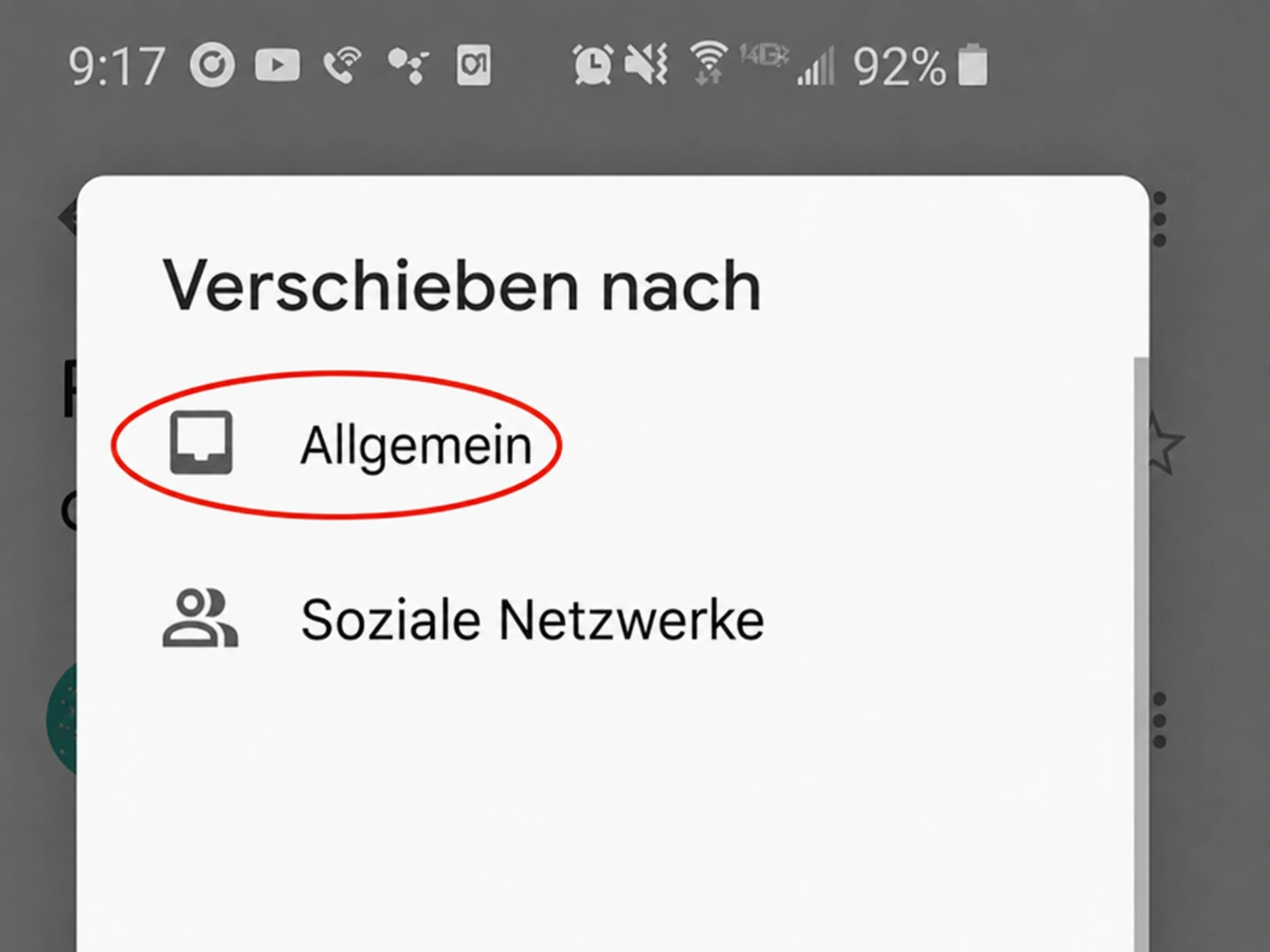 E-Mail in Gmail auf die Whitelist setzen