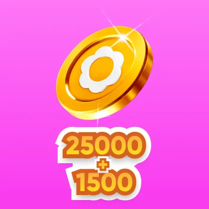 25000+1500 Gold Coins