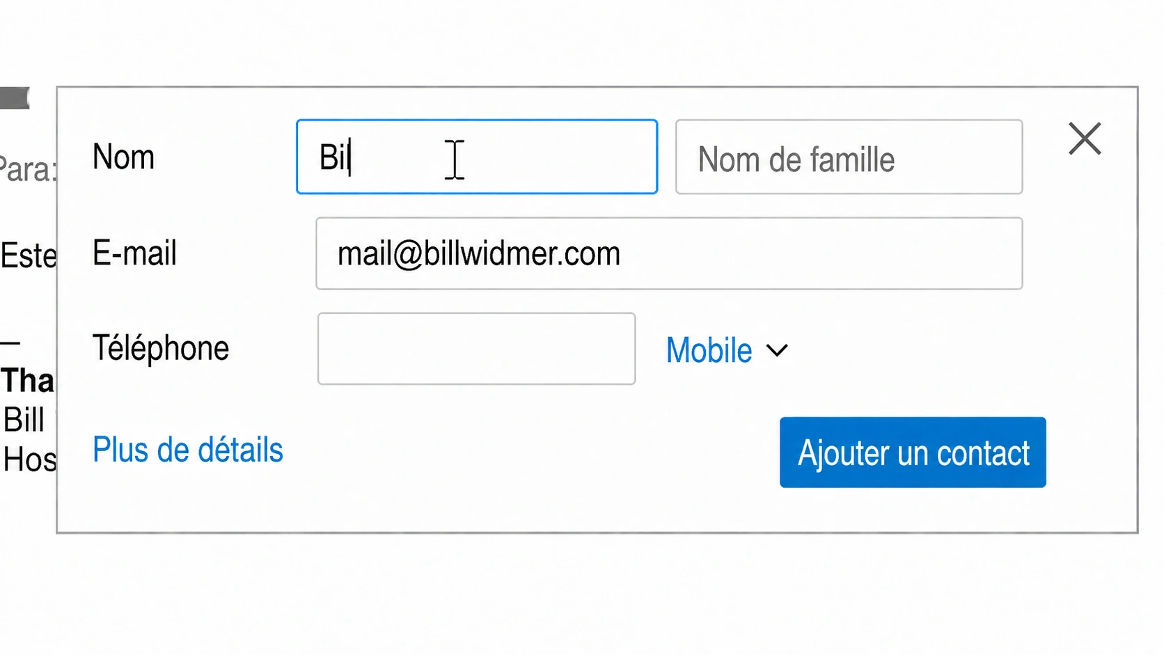 comment mettre un e-mail sur liste blanche dans AOL
