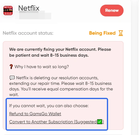 GamsGo alternative solutions for Netflix Premium subscription issue