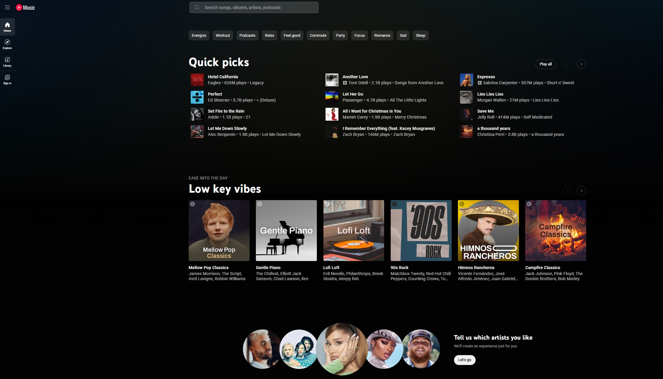 youtube-music-user-interface