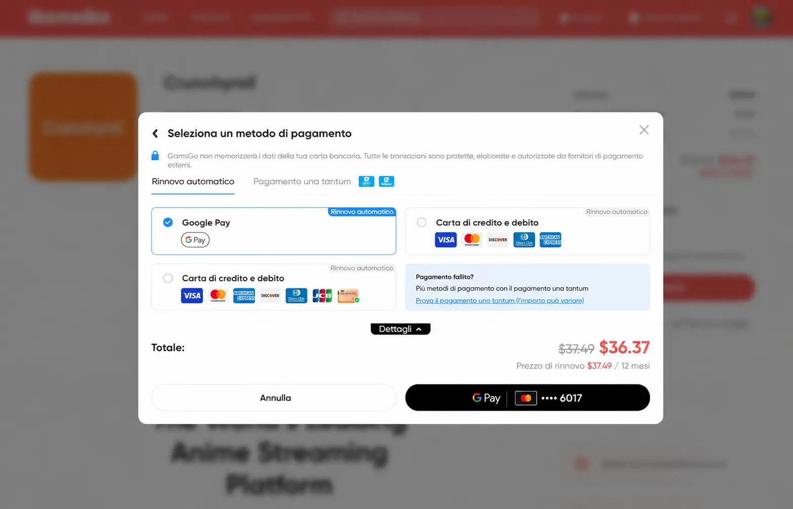 abbonamento Crunchyroll più economico