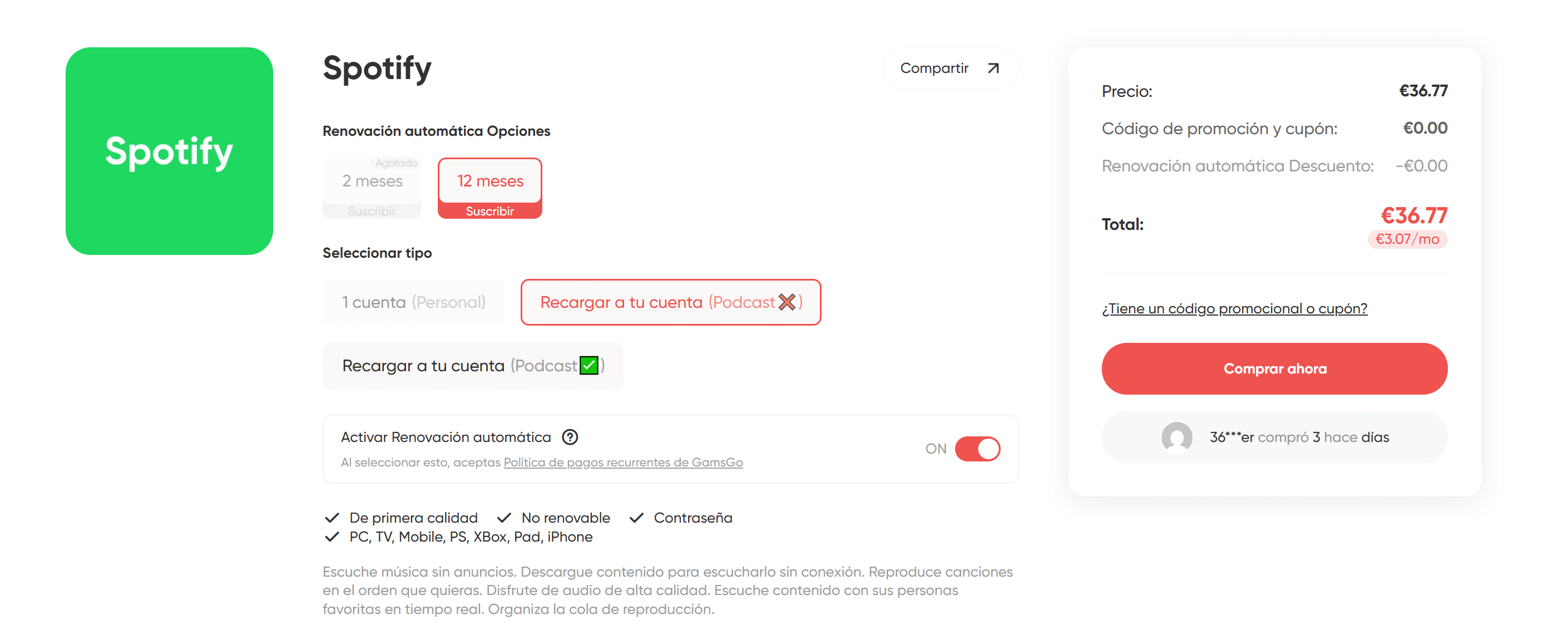 spotify premium gratuit