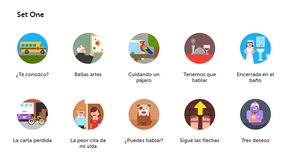 Duolingo interactive stories feature for Spanish learning