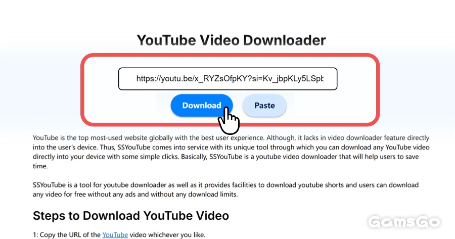 how to download youtube video