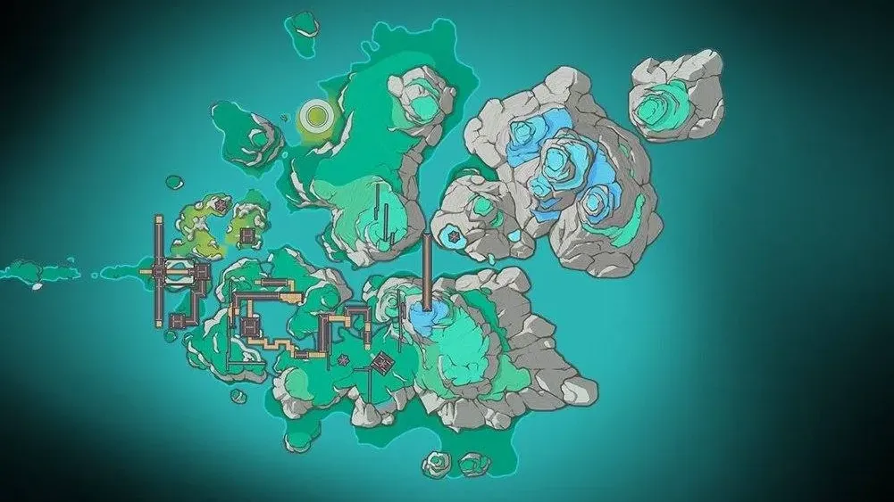 원신 6.5 아스모데이 공간 독립 맵 전경