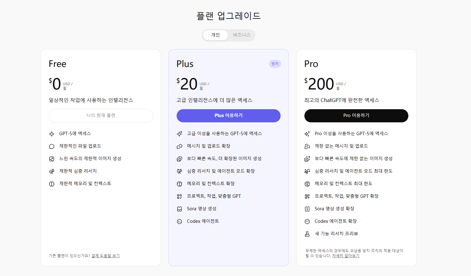 2025 챗GPT 유료 가격