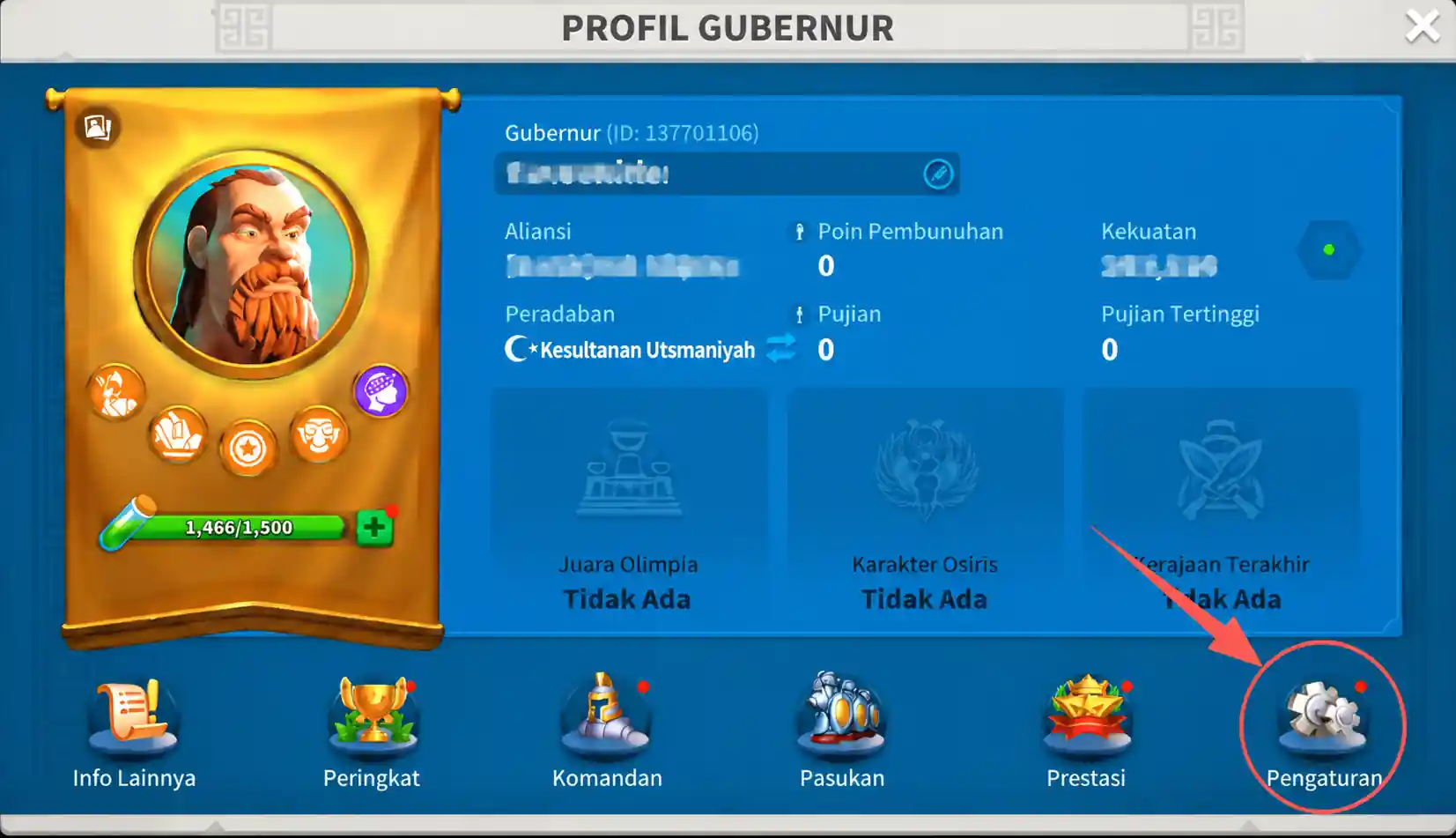 cara redeem kode Rise of Kingdoms step 1