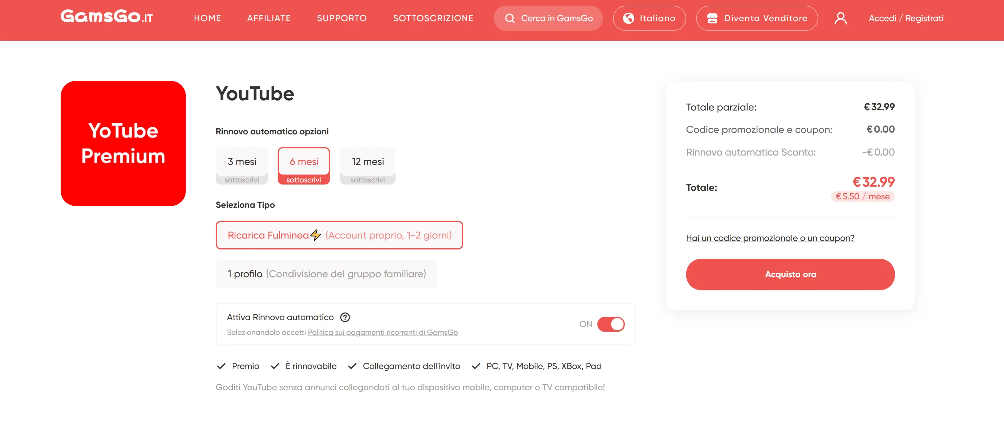 bloccare pubblicità youtube