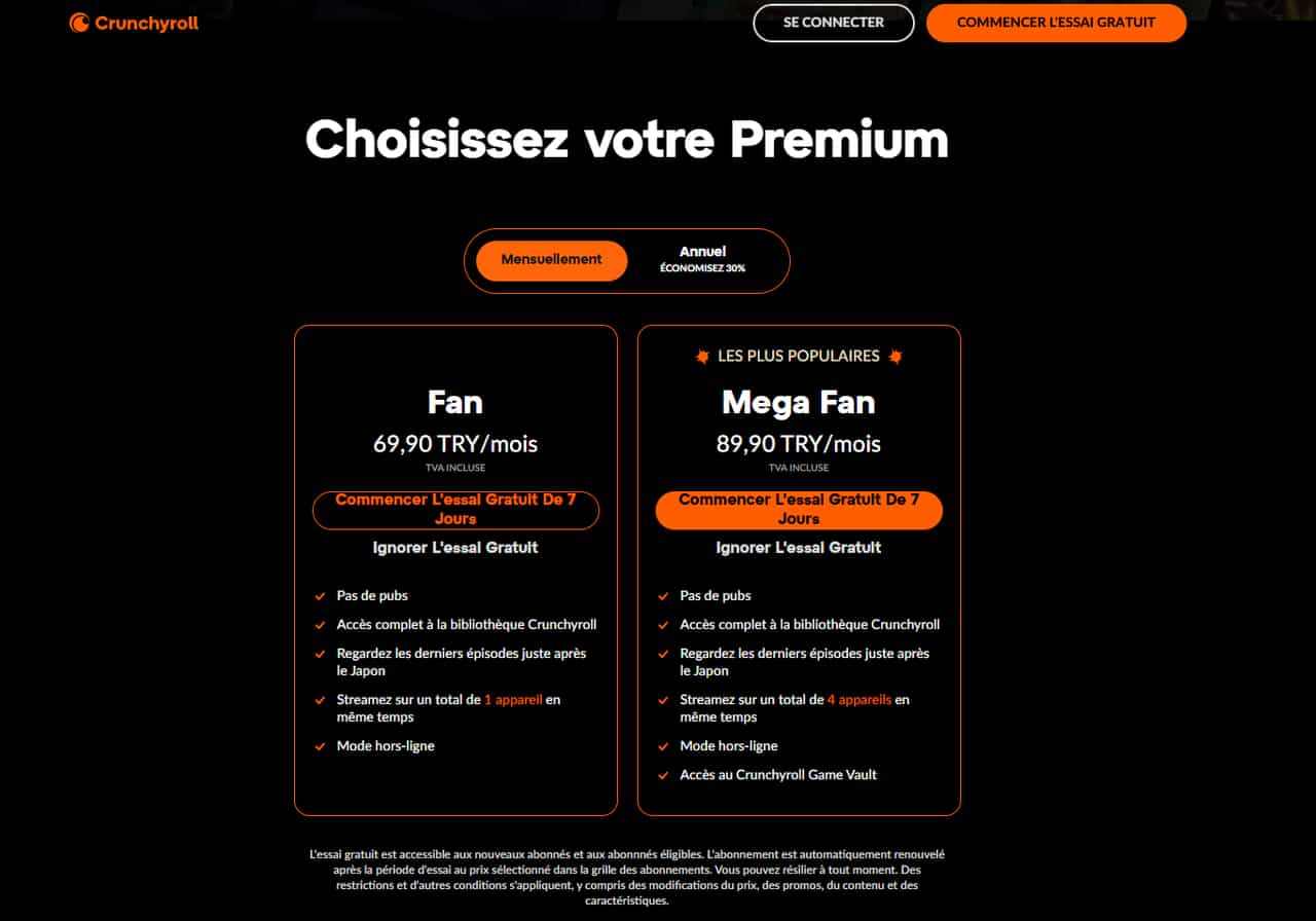 crunchyroll indien preis