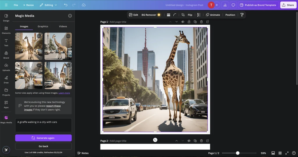 canva ai image generator