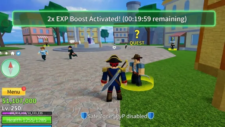 Activer les codes Blox Fruits pour un boost EXP x2